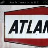 Large Hanging Vintage Atlantic Gasoline Sign
