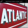 Vintage Atlantic Gasoline Hanging Sign