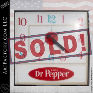 Vintage Drink Dr Pepper Clock 1-1