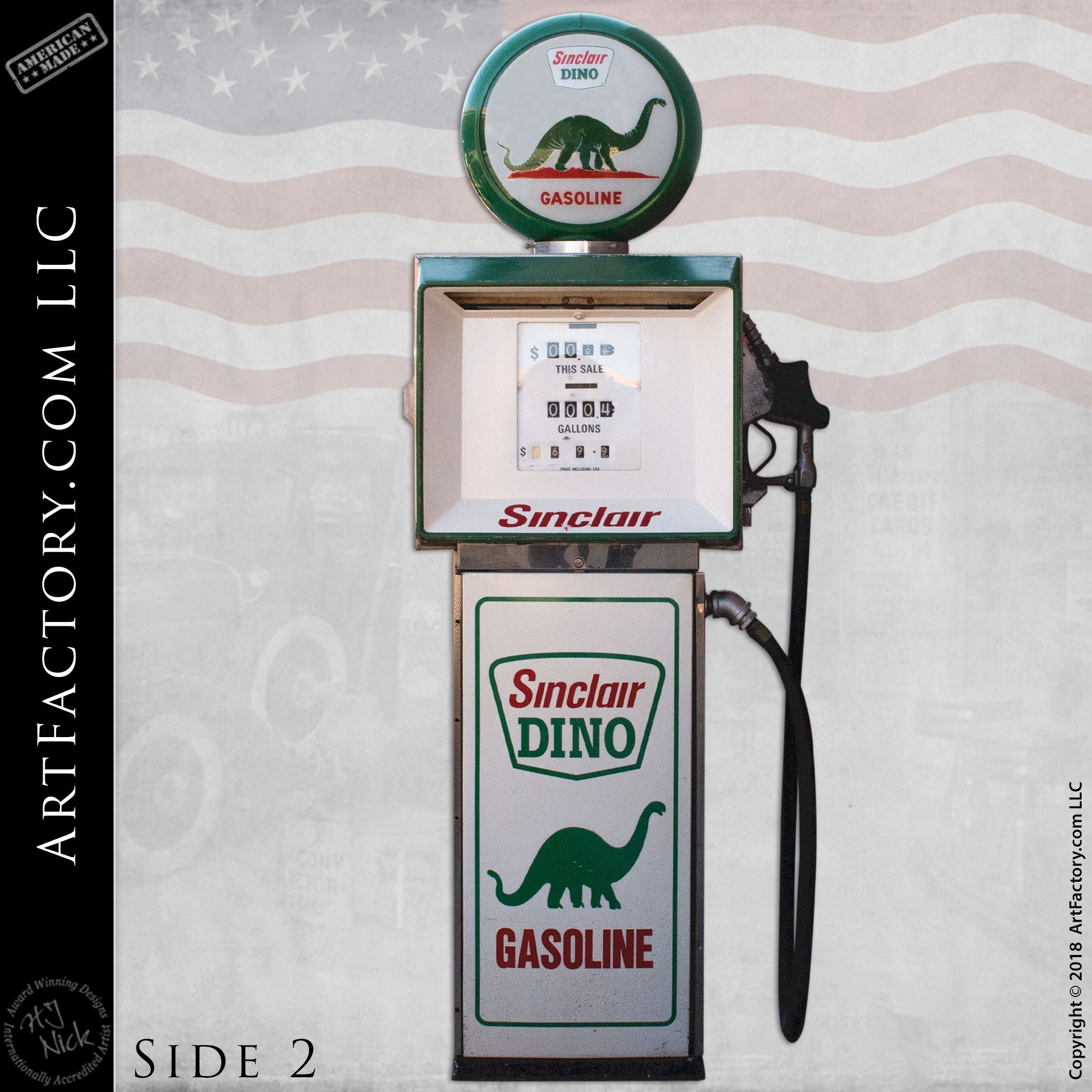 Sinclair Dino Gasoline Fuel Pump