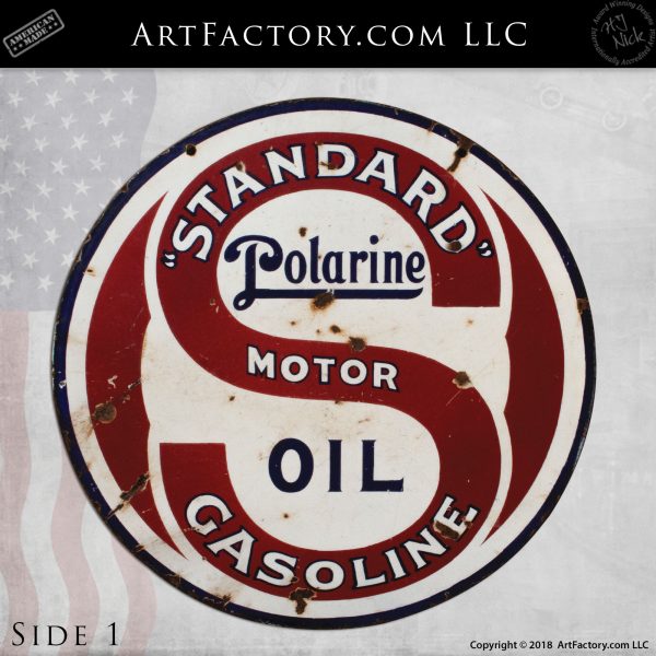 Standard Polarine Motor Oil Sign
