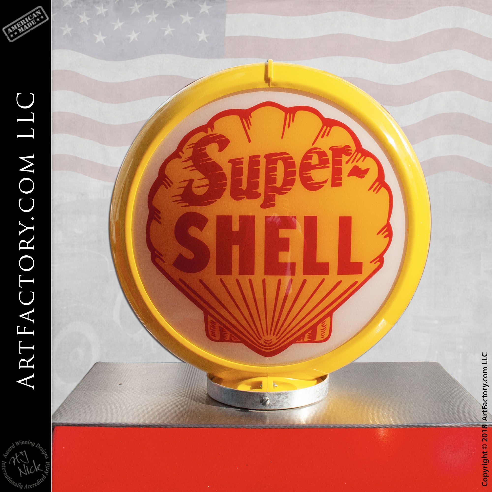 Vintage Shell Gasoline Fuel Pump