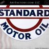 Vintage Standard Motor Oil Double Sided Sign