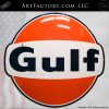 Vintage Die Cut Gulf Sign