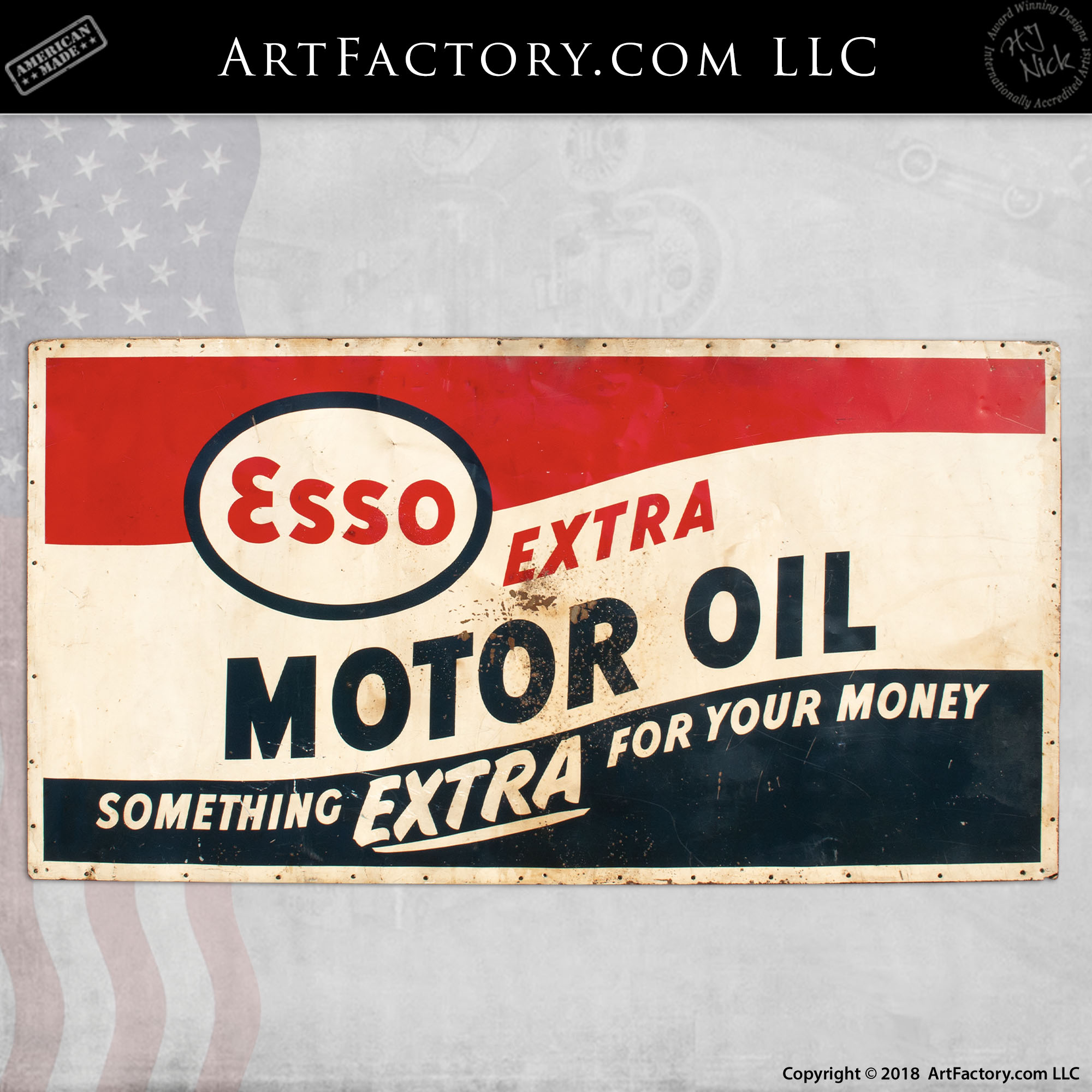 Details about   EEMOMS1C Esso Extra Motor Oil Metal Sign New 30 cm H X 20 cm W 