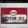 Esso Motor Oil Double Sided Sign