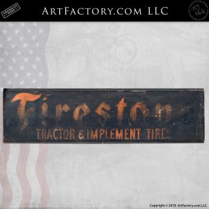 Firestone Tractor and Implements Tire Sign