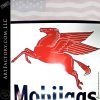 Large Vintage Mobilgas Pegasus Badge Sign