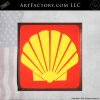Shell lighted sign