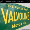 Vintage Green Valvoline Oil Sign