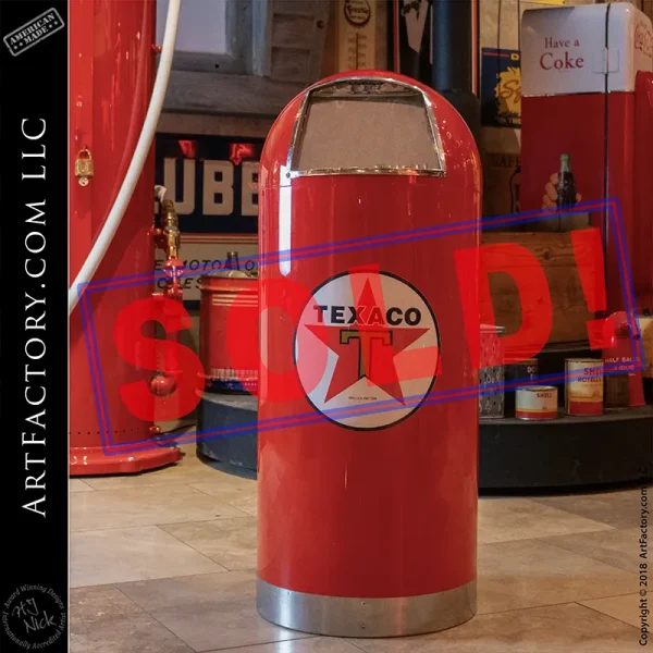 Vintage Texaco Trash Can