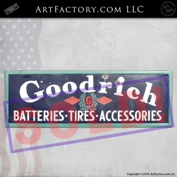 Vintage Large Goodrich Sign