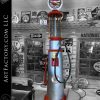 Keesee Vintage Visible Gas Pump: With Sinclair Aircraft Milk Glass Globe