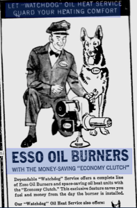 Esso Oil Burners advertisement
