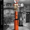 Gilbert & Barker Vintage Visible Gas Pump: Model 67 With Lion Oil Globe