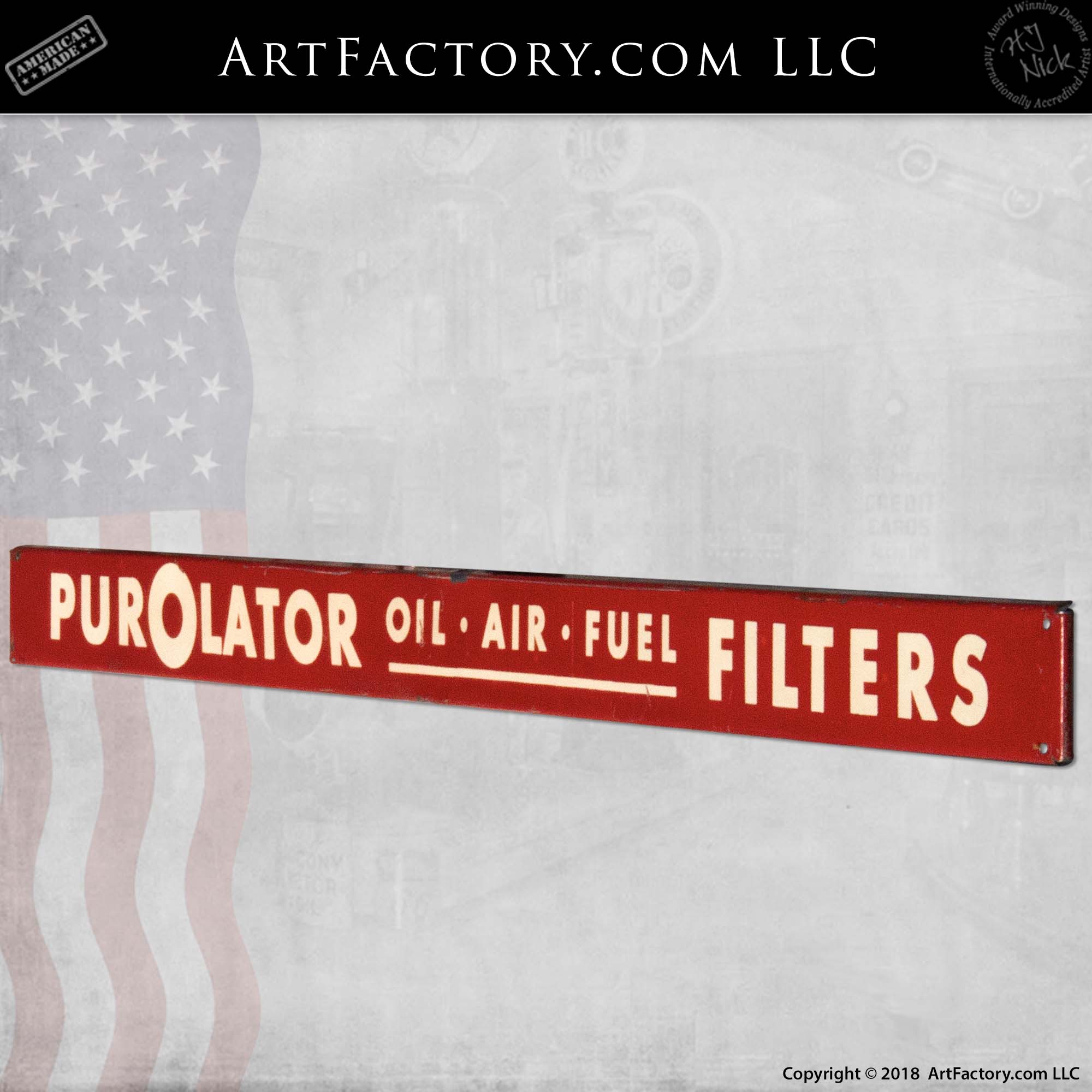 Vintage Purolator Filters Sign