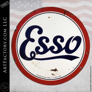 Vintage Standard-Esso Double Sided Sign