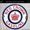 Red Crown Gas Pump Belly Plate