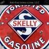 Vintage Skelly Gasoline Belly Plate