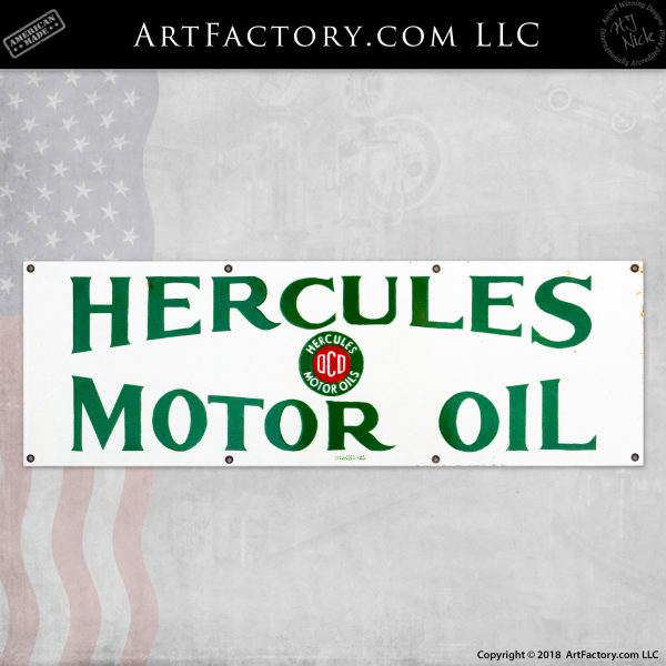 Hercules Motor Oil Sign