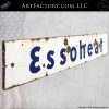 Vintage Essoheat Strip Sign angled view