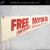 free 1 quart Sunoco motor oil sign side 2