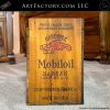 vintage MobilOil crate front