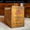 vintage MobilOil crate