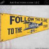 Vintage Aeroplane Stores Tin Sign