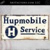Vintage Hupmobile Service Automotive Sign