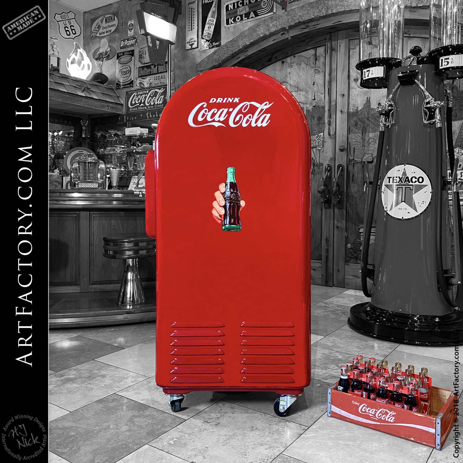 Jacobs 26 Coca-Cola Machine: Vintage Restored 10 Cent Soda Vendor