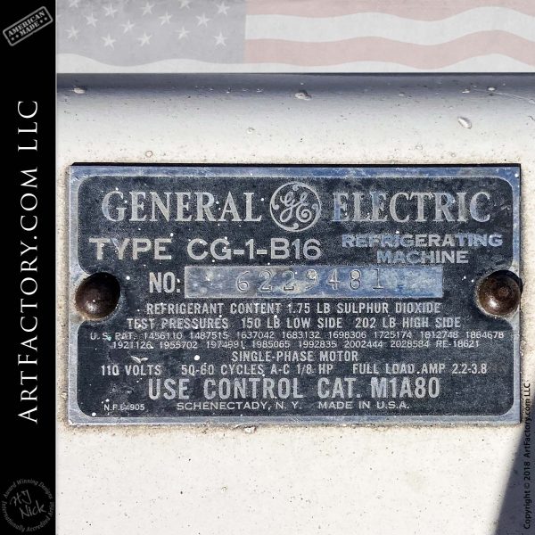 Vintage GE CG-1-B16 Refrigerator: Fully Original With Globe Top