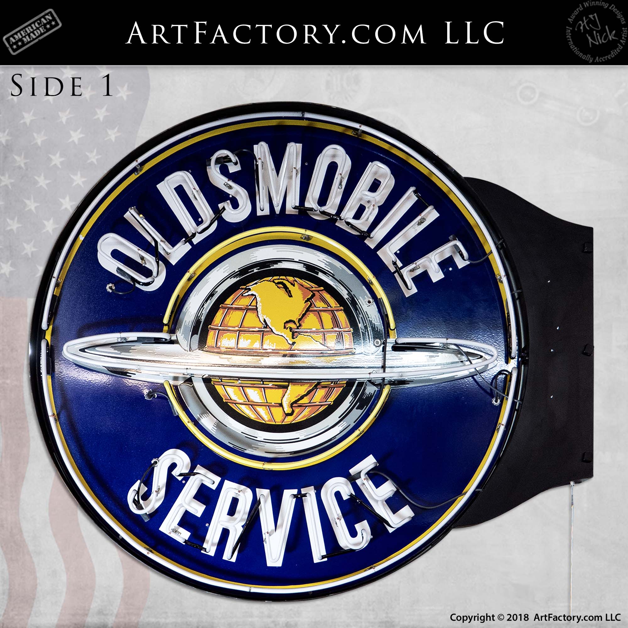 Vintage-Oldsmobile-Service-Neon-Globe-Sign-2