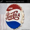 Vintage Pepsi Bottle Cap Metal Sign