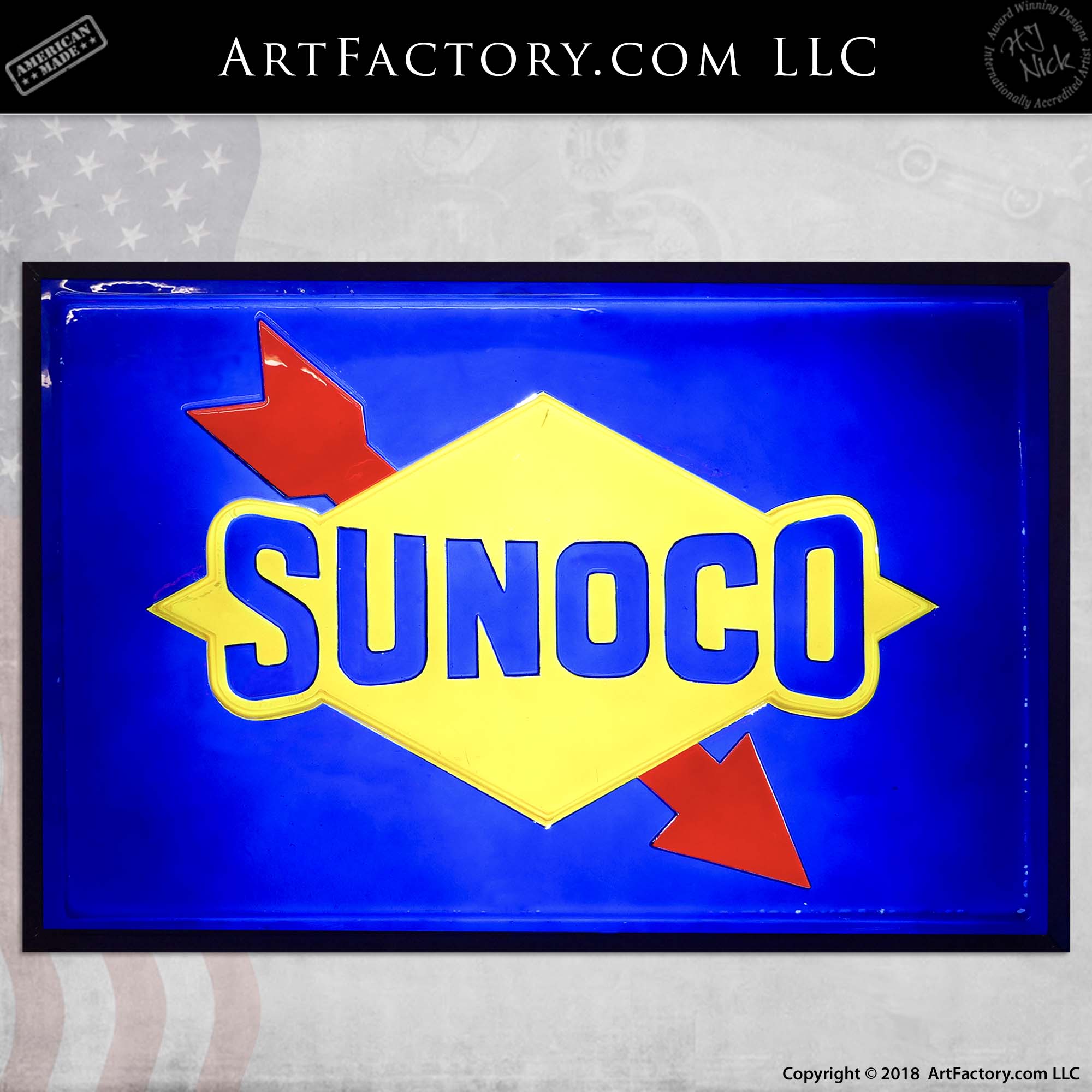 Acrylic Gas Station price sign number Marathon  BP  Sunoco collectable  tax 9 