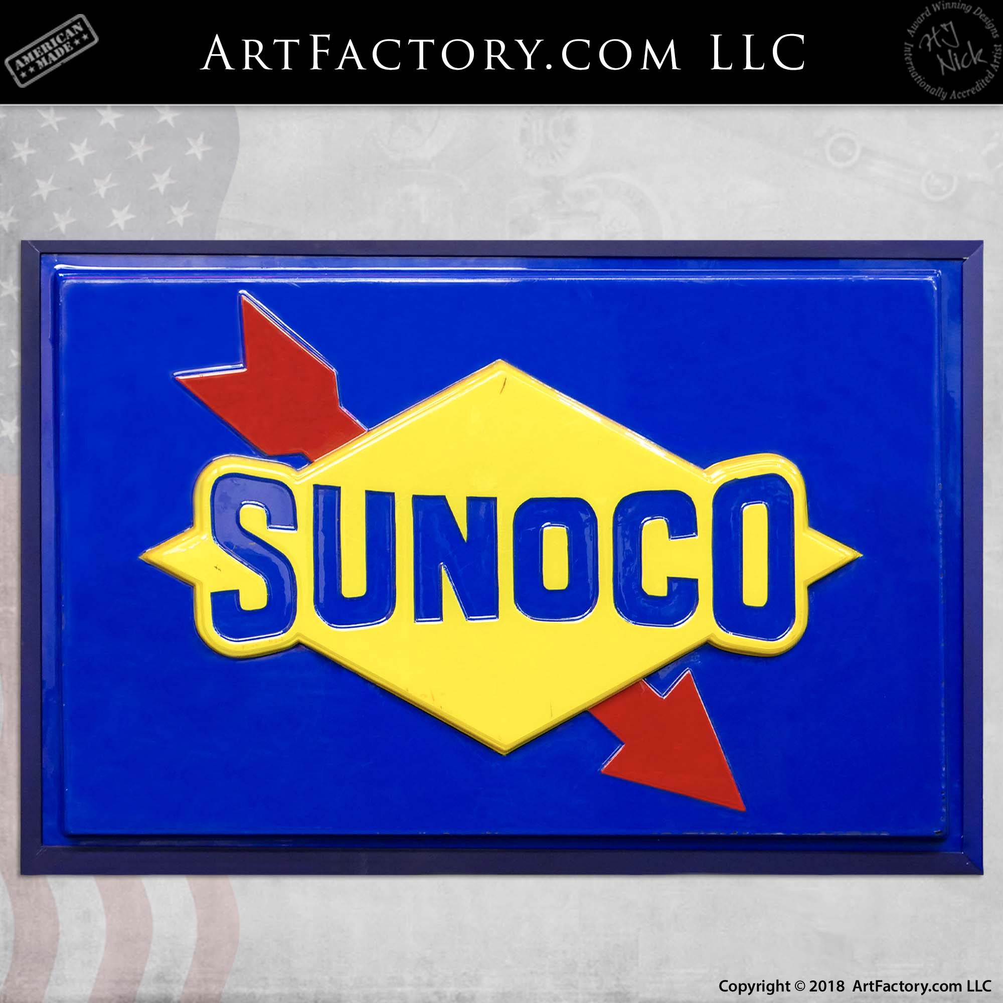 Vintage Sunoco Back-Lit Sign