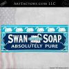 Vintage Swan Soap Metal Sign