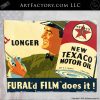 Vintage Texaco Partial "Furfural'd Film" Signs