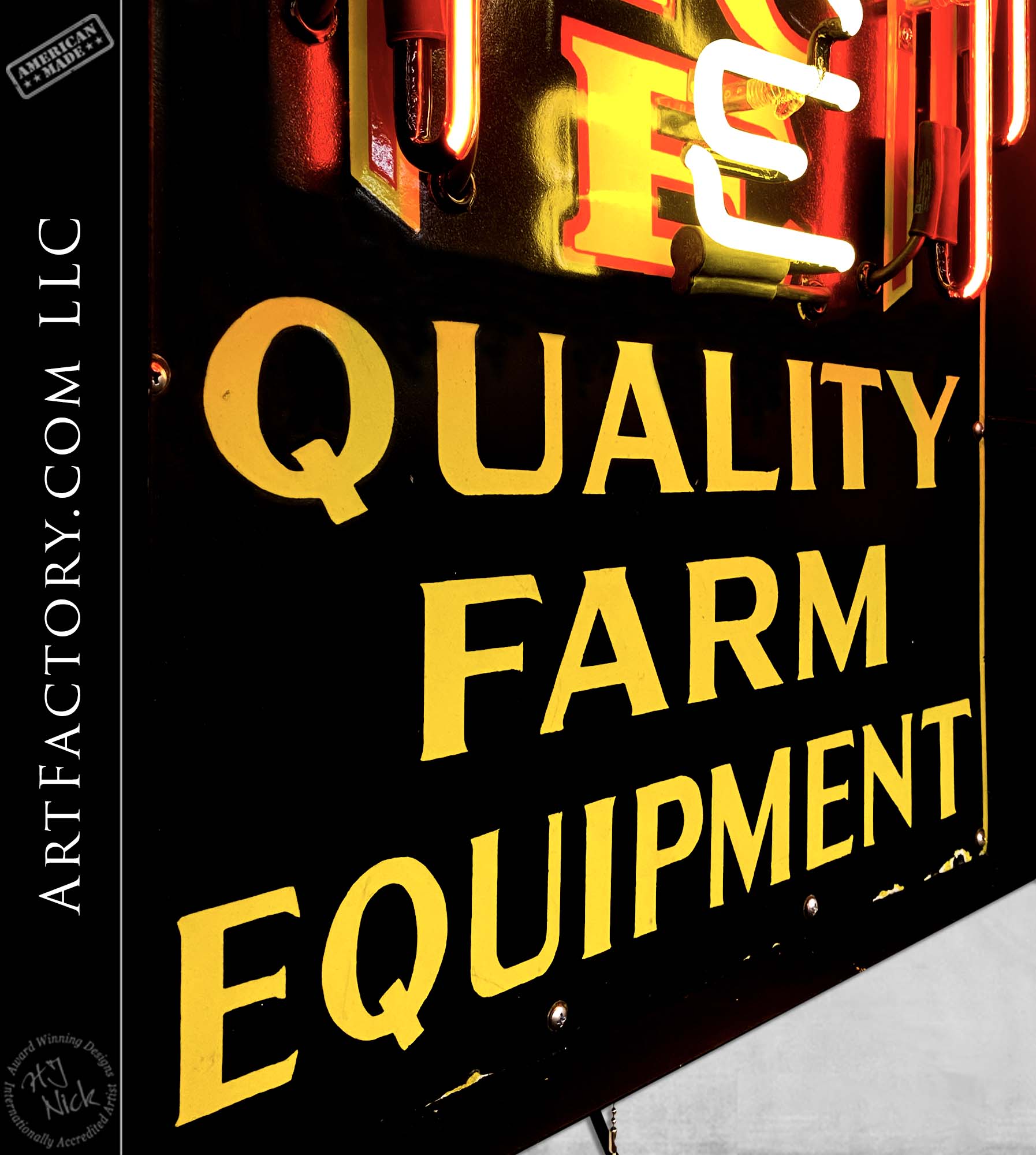 Rare Vintage John Deere Farm Equipment Neon Sign