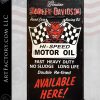 Rare Vintage Harley Davidson Motor Oil Neon Sign