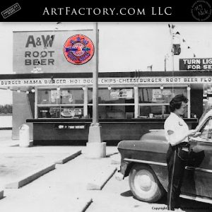 A&W Vintage Neon Root Beer Sign