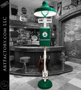 Vintage Restored Sinclair Air Pole: With Water Hose & Island Light