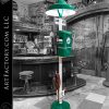 Vintage Restored Sinclair Air Pole: With Water Hose & Island Light