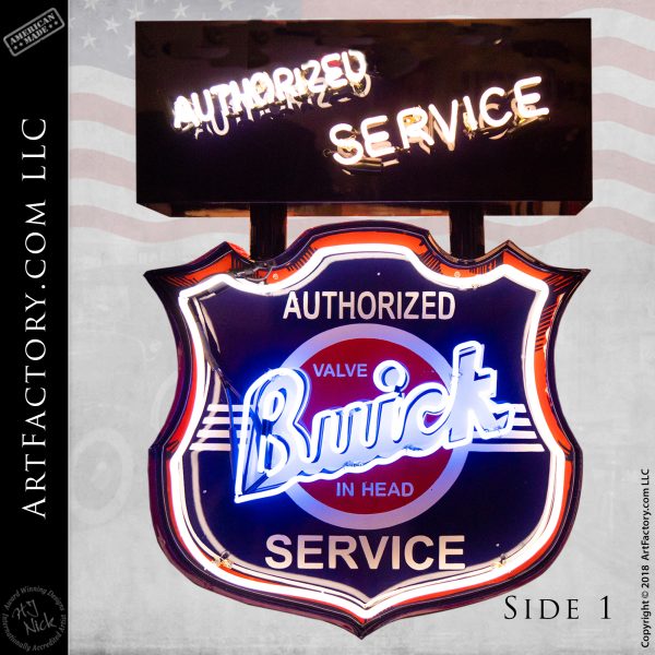Vintage Buick Authorized Service Sign