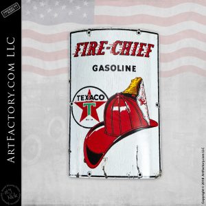 Vintage Fire Chief Sign 2