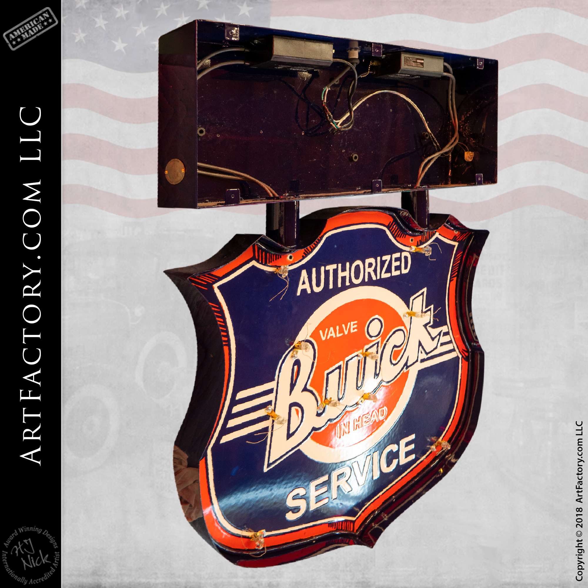 Vintage Buick Authorized Service Sign