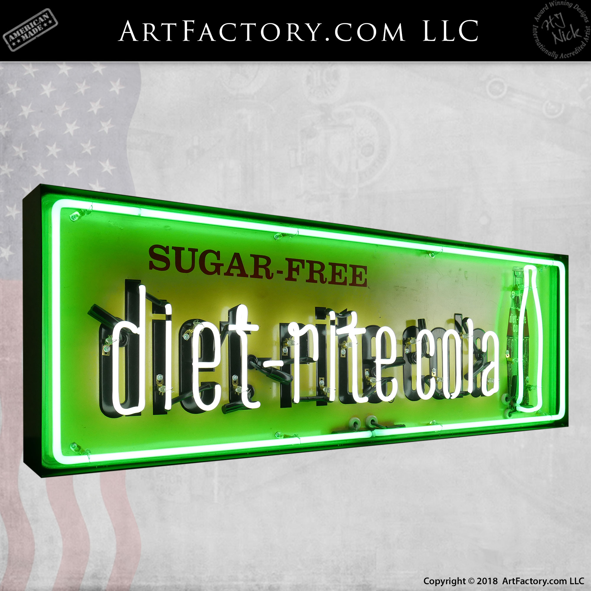 Diet Rite Cola Neon Vintage Sign
