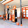 Vintage Gas Station Display Moving