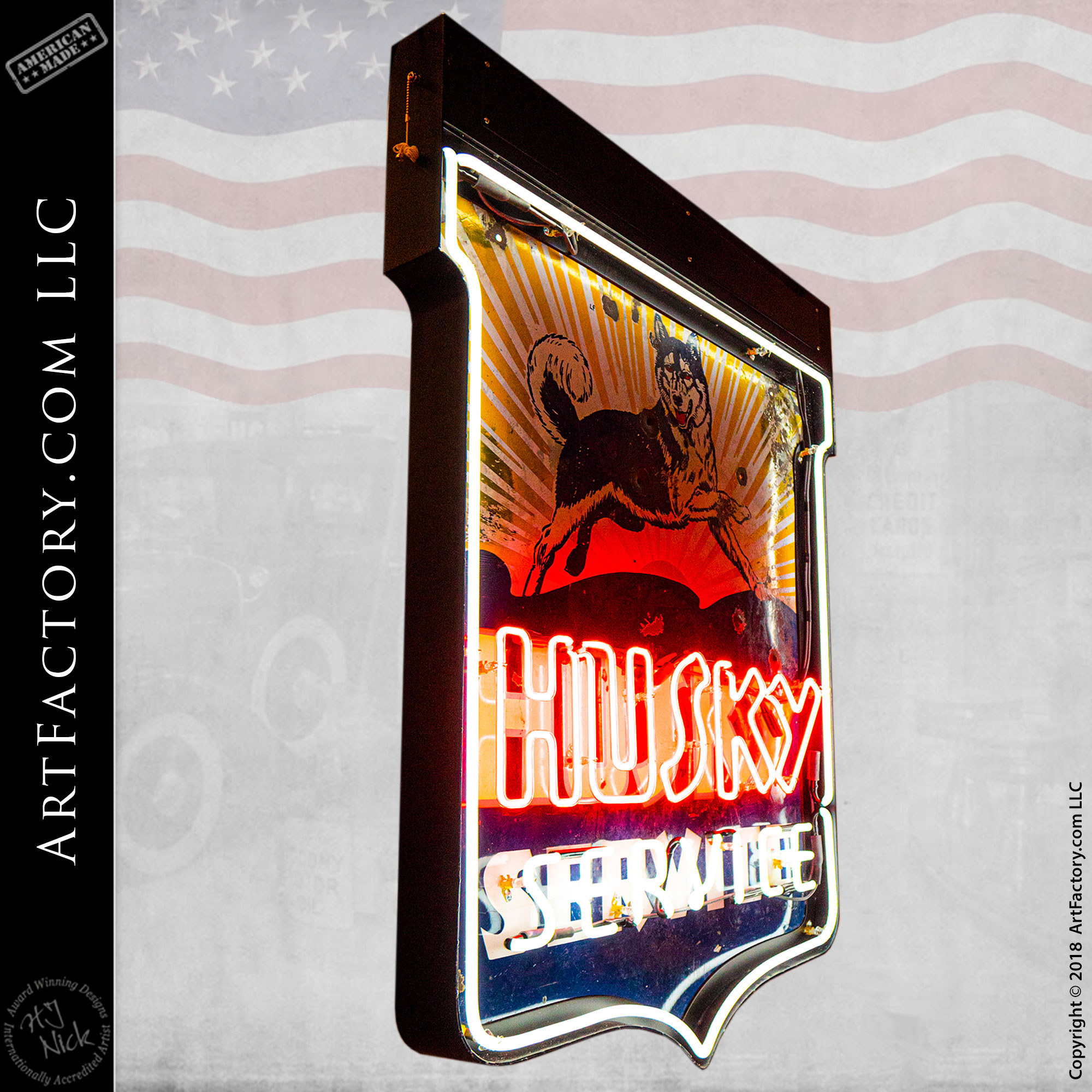 Vintage Husky Neon Sign