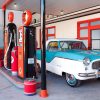 Custom Vintage Gas Station Display